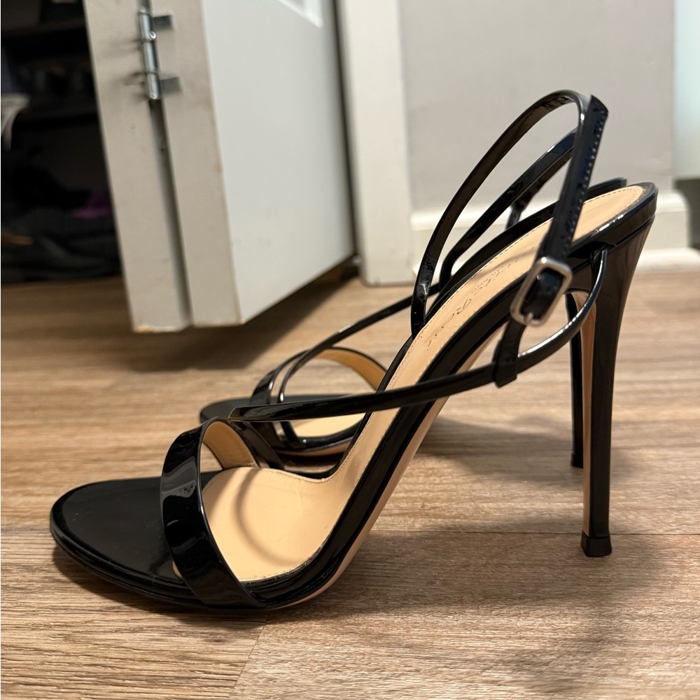 Gianvito Rossi patent leather slingback sandals size US10